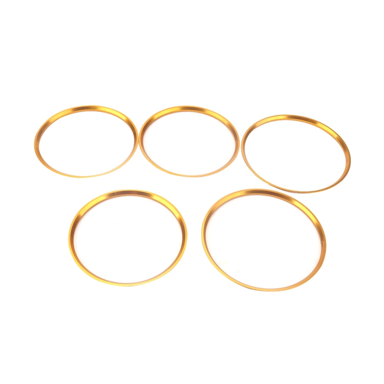 A5819-02 5 PCS Car Gold Air Conditioner Air Outlet Decorative Ring for Mercedes-Benz by buy2fix