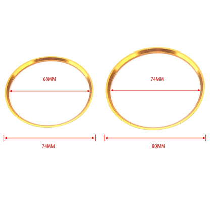 A5819-02 5 PCS Car Gold Air Conditioner Air Outlet Decorative Ring for Mercedes-Benz by buy2fix