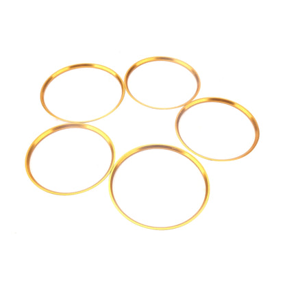 A5819-02 5 PCS Car Gold Air Conditioner Air Outlet Decorative Ring for Mercedes-Benz by buy2fix