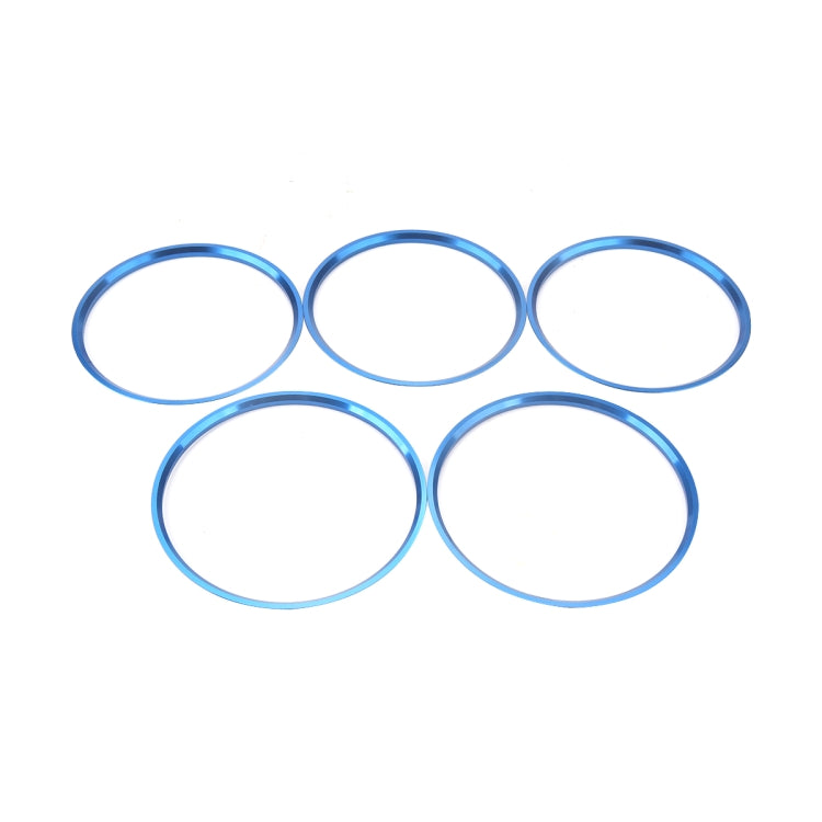 A5819-03 5 PCS Car Blue Air Conditioner Air Outlet Decorative Ring for Mercedes-Benz by buy2fix