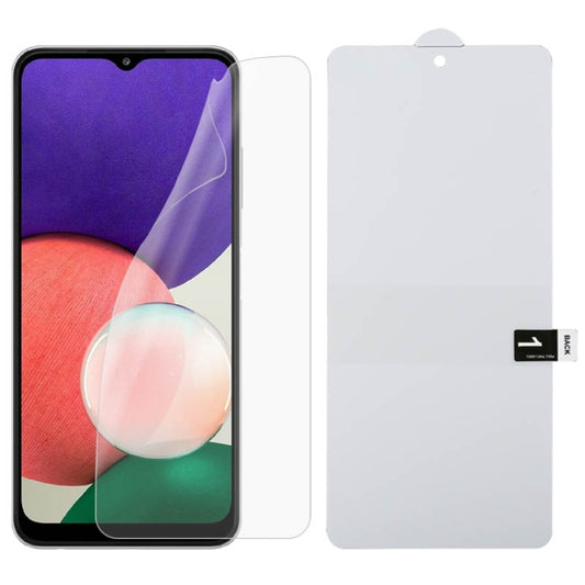 For Samsung Galaxy A22 5G Full Screen Protector Explosion-proof Front Hydrogel Film - For Samsung by buy2fix | Online Shopping UK | buy2fix