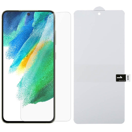 For Samsung Galaxy S21 FE 5G Full Screen Protector Explosion-proof Front Hydrogel Film - For Samsung by buy2fix | Online Shopping UK | buy2fix