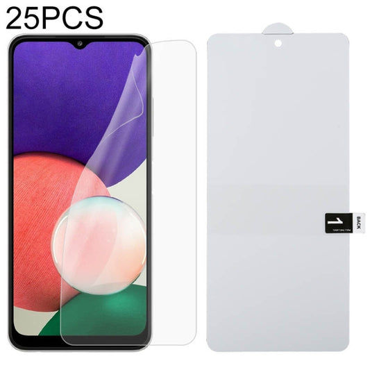 For Samsung Galaxy A22 5G 25 PCS Full Screen Protector Explosion-proof Front Hydrogel Film - For Samsung by buy2fix | Online Shopping UK | buy2fix