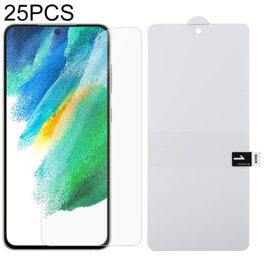 For Samsung Galaxy S21 FE 5G 25 PCS Full Screen Protector Explosion-proof Front Hydrogel Film - For Samsung by buy2fix | Online Shopping UK | buy2fix