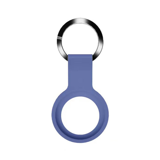 Mutural Liquid Silicone Protective Case with Key Ring for AirTag(Navy Blue) - Other by Mutural | Online Shopping UK | buy2fix
