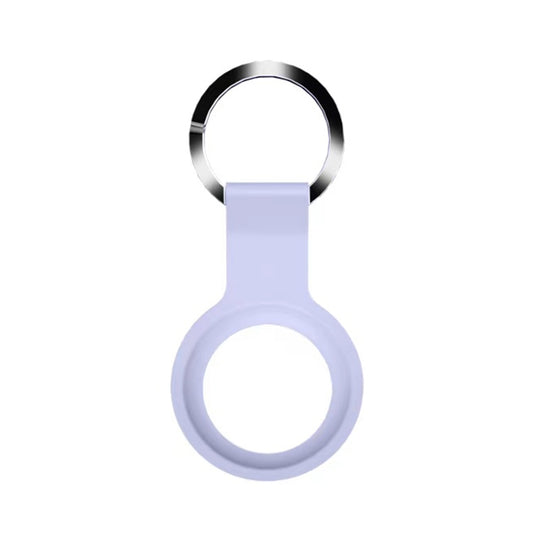 Mutural Liquid Silicone Protective Case with Key Ring for AirTag(Lavender) - Other by Mutural | Online Shopping UK | buy2fix