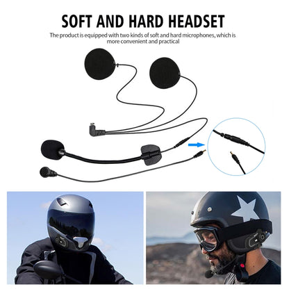 WUPP CS-1412C1 Bluetooth 5.1 S2 Motorcycle Helmet Full Duplex Bluetooth Intercom Headset Earphone(Grey) - Motorcycle Walkie Talkie by buy2fix | Online Shopping UK | buy2fix