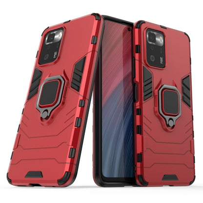 For Xiaomi Redmi Note 10 Pro 5G Shockproof PC + TPU Protective Case with Magnetic Ring Holder(Red) - Xiaomi Cases by buy2fix | Online Shopping UK | buy2fix