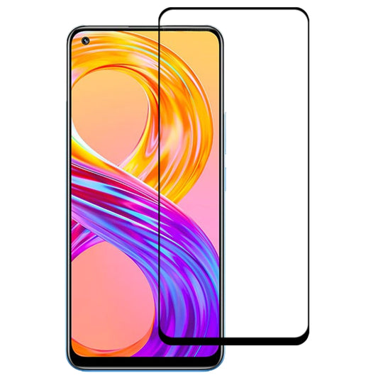 For OPPO Realme 8 / 8 Pro Full Glue Full Cover Screen Protector Tempered Glass Film - Realme Tempered Glass by buy2fix | Online Shopping UK | buy2fix