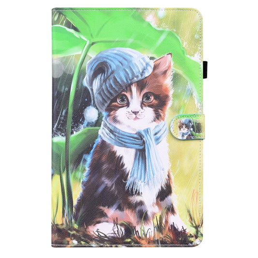 Animal Pattern Horizontal Flip Leather Case with Holder & Card Slots & Photo Frame & Sleep / Wake-up Function For iPad 9.7 2018 / 2017(Bib Kitten) - iPad 9.7 (2018) & (2017) Cases by buy2fix | Online Shopping UK | buy2fix