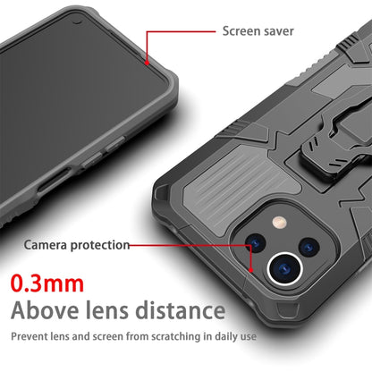 For Xiaomi Mi 11 Lite Armor Warrior Shockproof PC + TPU Protective Case(Grey) - Xiaomi Cases by buy2fix | Online Shopping UK | buy2fix