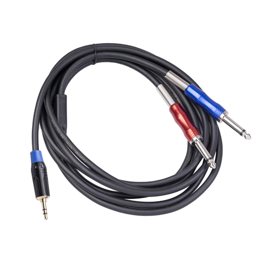TC195BULS01-30 3.5mm Male to Dual 6.35mm Mono Male Audio Cable, Length:3m - Microphone Audio Cable & Connector by buy2fix | Online Shopping UK | buy2fix