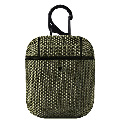 Business Cloth Earphone Protective Case with Hook For AirPods 1 / 2(Green) - For AirPods 1/2 by buy2fix | Online Shopping UK | buy2fix
