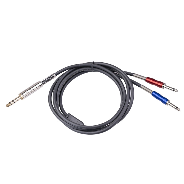 BLS0201-18 Stereo 6.35mm Male to Dual Mono 6.35mm Audio Cable, Length:1.8m - Microphone Audio Cable & Connector by buy2fix | Online Shopping UK | buy2fix