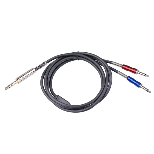 BLS0201-18 Stereo 6.35mm Male to Dual Mono 6.35mm Audio Cable, Length:1.8m - Microphone Audio Cable & Connector by buy2fix | Online Shopping UK | buy2fix