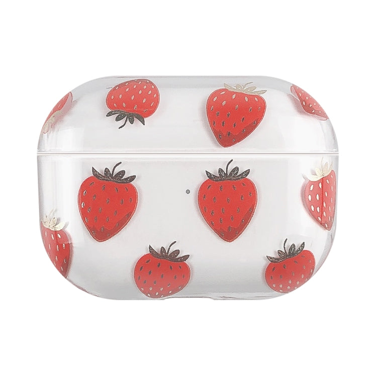 Bronzing Fruit Pattern PC Earphone Hard Protective Case For AirPods Pro(F09) - For AirPods Pro by buy2fix | Online Shopping UK | buy2fix