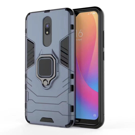 For Xiaomi Redmi 8 / 8A Shockproof PC + TPU Case with Magnetic Ring Holder(Navy) - Xiaomi Cases by buy2fix | Online Shopping UK | buy2fix