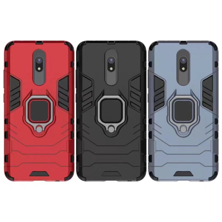 For Xiaomi Redmi 8 / 8A Shockproof PC + TPU Case with Magnetic Ring Holder(Navy) - Xiaomi Cases by buy2fix | Online Shopping UK | buy2fix