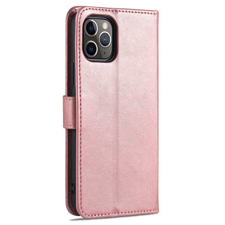 For iPhone 11 Pro Max AZNS Skin Feel Calf Texture Horizontal Flip Leather Case with Card Slots & Holder & Wallet (Rose Gold) - iPhone 11 Pro Max Cases by AZNS | Online Shopping UK | buy2fix