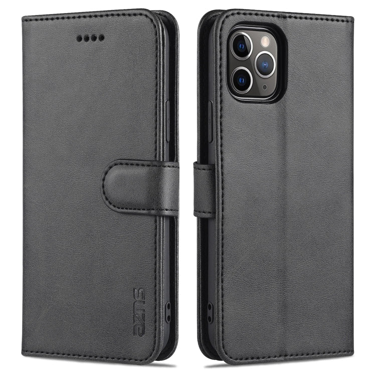 For iPhone 11 Pro Max AZNS Skin Feel Calf Texture Horizontal Flip Leather Case with Card Slots & Holder & Wallet (Black) - iPhone 11 Pro Max Cases by AZNS | Online Shopping UK | buy2fix