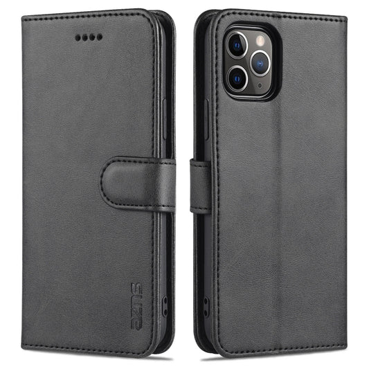 For iPhone 11 Pro Max AZNS Skin Feel Calf Texture Horizontal Flip Leather Case with Card Slots & Holder & Wallet (Black) - iPhone 11 Pro Max Cases by AZNS | Online Shopping UK | buy2fix