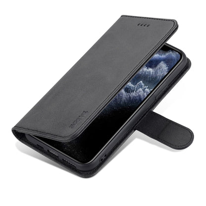 For iPhone 11 Pro Max AZNS Skin Feel Calf Texture Horizontal Flip Leather Case with Card Slots & Holder & Wallet (Black) - iPhone 11 Pro Max Cases by AZNS | Online Shopping UK | buy2fix