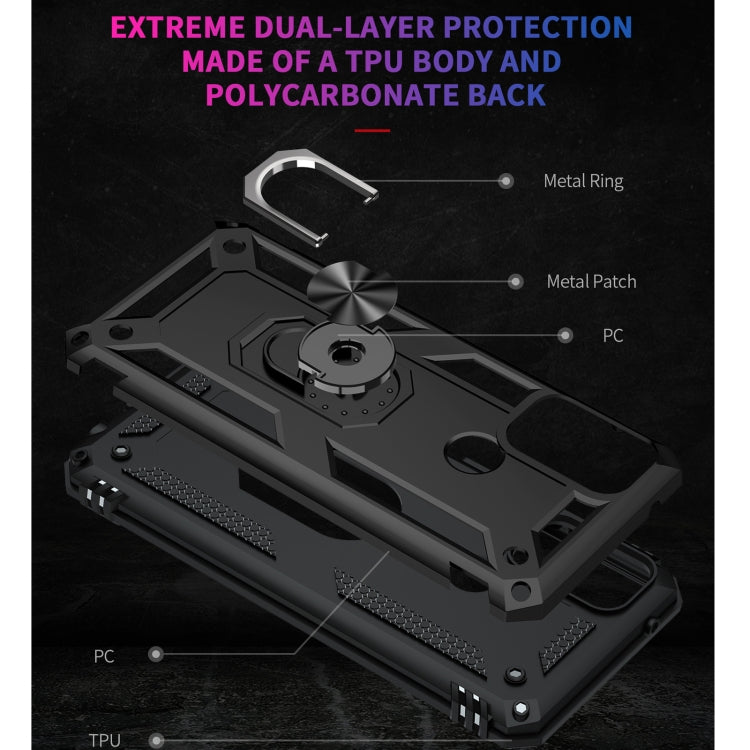 For Motorola Moto G50 Shockproof TPU + PC Protective Case with 360 Degree Rotating Holder(Black) - Motorola Cases by buy2fix | Online Shopping UK | buy2fix