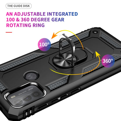 For Motorola Moto G50 Shockproof TPU + PC Protective Case with 360 Degree Rotating Holder(Black) - Motorola Cases by buy2fix | Online Shopping UK | buy2fix