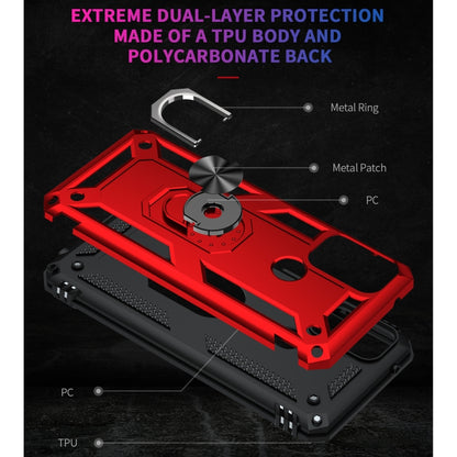 For Motorola Moto G50 Shockproof TPU + PC Protective Case with 360 Degree Rotating Holder(Red) - Motorola Cases by buy2fix | Online Shopping UK | buy2fix