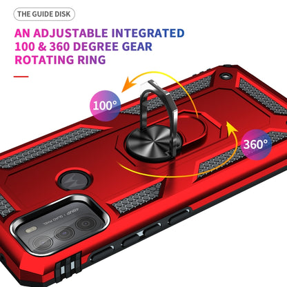 For Motorola Moto G50 Shockproof TPU + PC Protective Case with 360 Degree Rotating Holder(Red) - Motorola Cases by buy2fix | Online Shopping UK | buy2fix