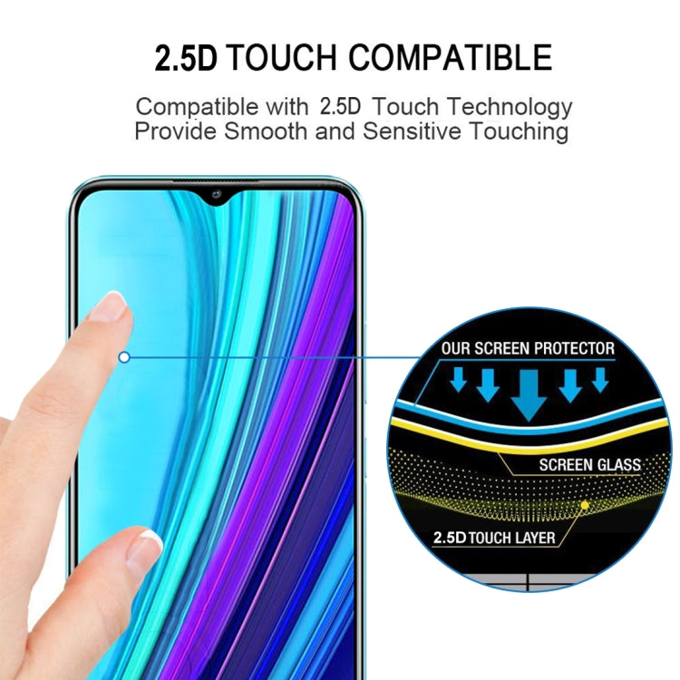 For OPPO Realme Narzo 30A / Narzo 20A / Narzo 20 Full Glue Full Cover Screen Protector Tempered Glass Film - Realme Tempered Glass by buy2fix | Online Shopping UK | buy2fix