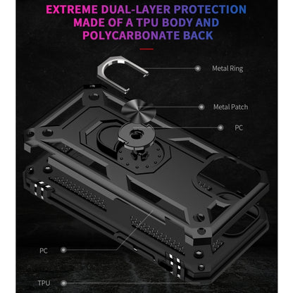 For iPhone 13 mini Shockproof TPU + PC Protective Case with 360 Degree Rotating Holder (Black) - iPhone 13 mini Cases by buy2fix | Online Shopping UK | buy2fix