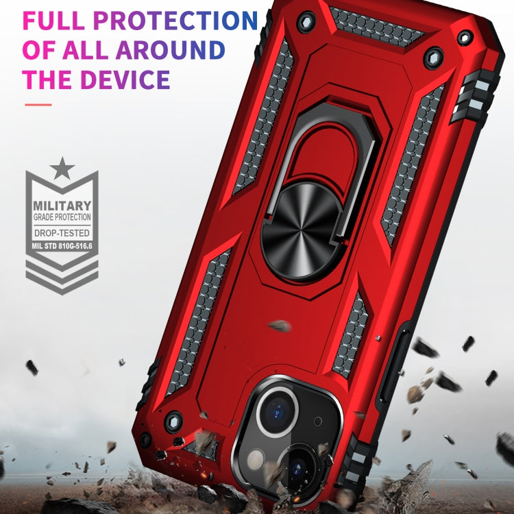 For iPhone 13 mini Shockproof TPU + PC Protective Case with 360 Degree Rotating Holder (Red) - iPhone 13 mini Cases by buy2fix | Online Shopping UK | buy2fix