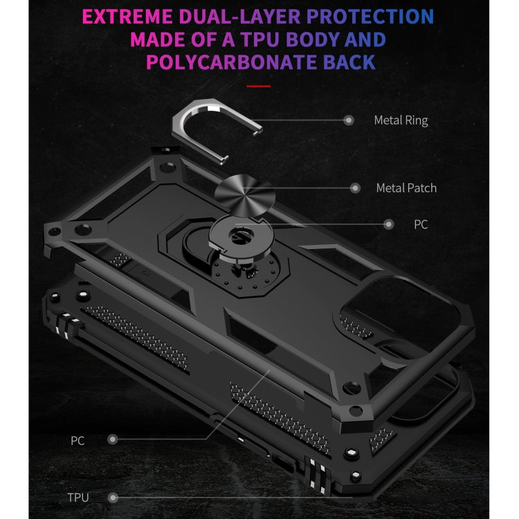 For iPhone 13 Pro Shockproof TPU + PC Protective Case with 360 Degree Rotating Holder (Black) - iPhone 13 Pro Cases by buy2fix | Online Shopping UK | buy2fix