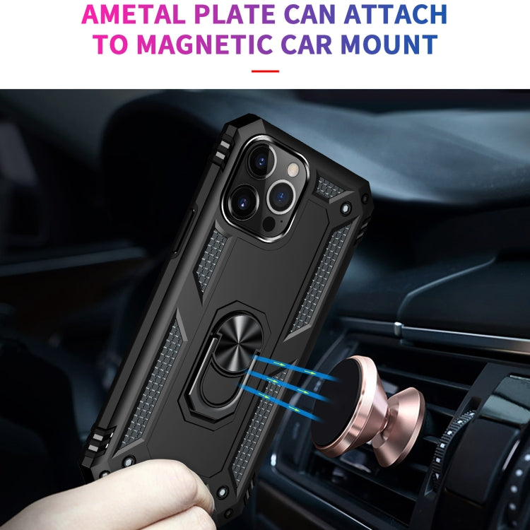For iPhone 13 Pro Shockproof TPU + PC Protective Case with 360 Degree Rotating Holder (Black) - iPhone 13 Pro Cases by buy2fix | Online Shopping UK | buy2fix