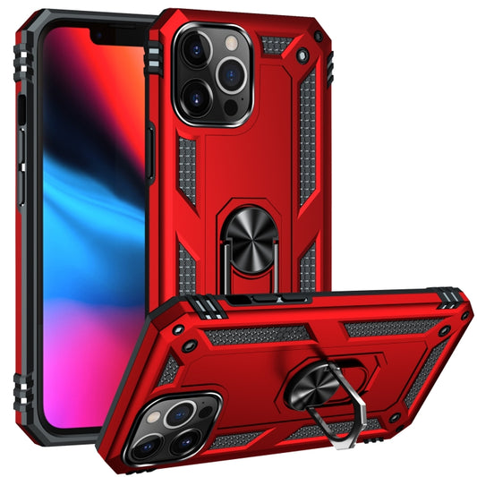 For iPhone 13 Pro Shockproof TPU + PC Protective Case with 360 Degree Rotating Holder (Red) - iPhone 13 Pro Cases by buy2fix | Online Shopping UK | buy2fix