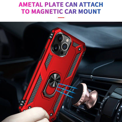 For iPhone 13 Pro Shockproof TPU + PC Protective Case with 360 Degree Rotating Holder (Red) - iPhone 13 Pro Cases by buy2fix | Online Shopping UK | buy2fix