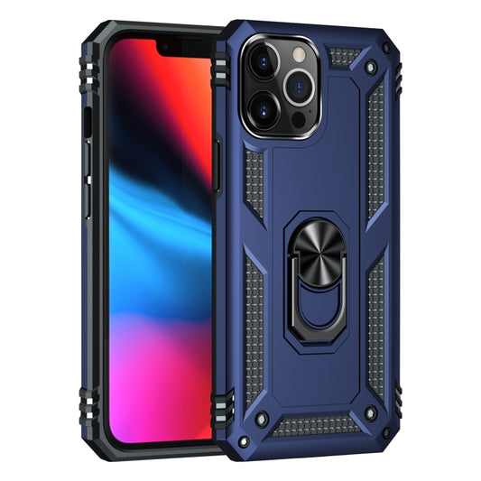 For iPhone 13 Pro Shockproof TPU + PC Protective Case with 360 Degree Rotating Holder (Blue) - iPhone 13 Pro Cases by buy2fix | Online Shopping UK | buy2fix