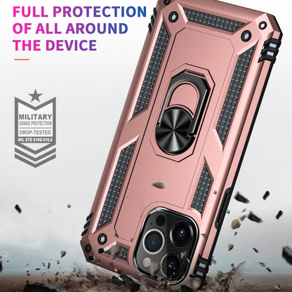 For iPhone 13 Pro Shockproof TPU + PC Protective Case with 360 Degree Rotating Holder (Rose Gold) - iPhone 13 Pro Cases by buy2fix | Online Shopping UK | buy2fix