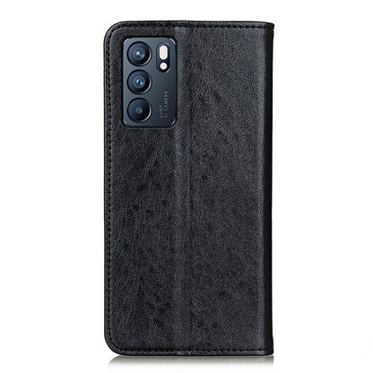 For OPPO Reno6 5G Magnetic Crazy Horse Texture Horizontal Flip Leather Case with Holder & Card Slots & Wallet(Black) by buy2fix