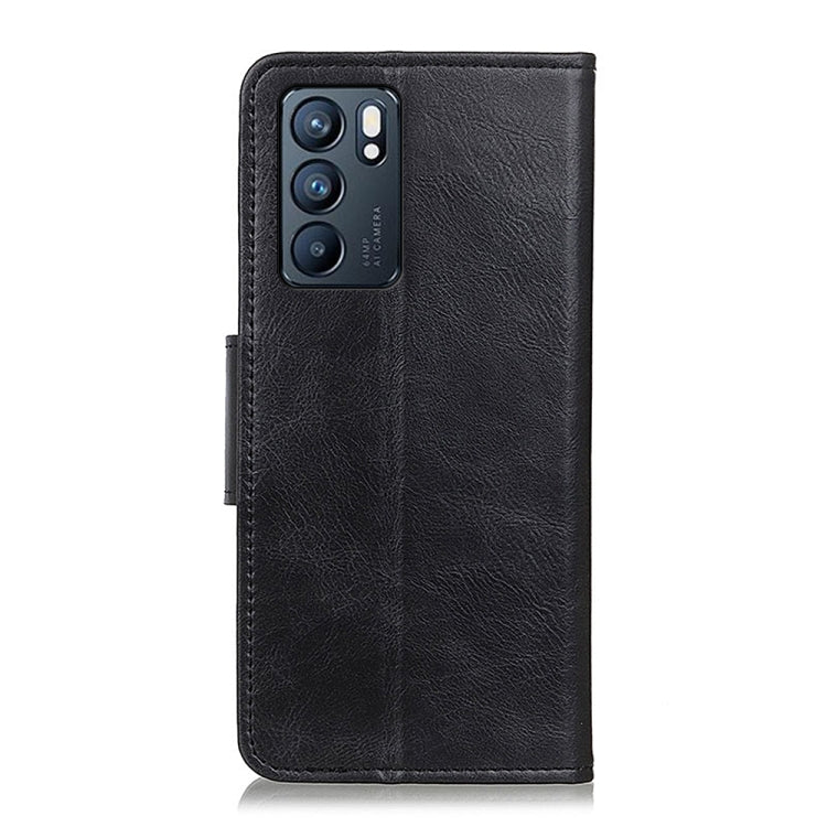 For OPPO Reno6 5G Mirren Crazy Horse Texture Horizontal Flip Leather Case with Holder & Card Slots & Wallet(Black) by buy2fix