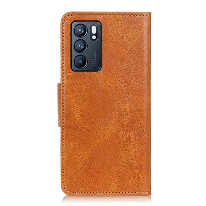 For OPPO Reno6 5G Mirren Crazy Horse Texture Horizontal Flip Leather Case with Holder & Card Slots & Wallet(Brown) by buy2fix