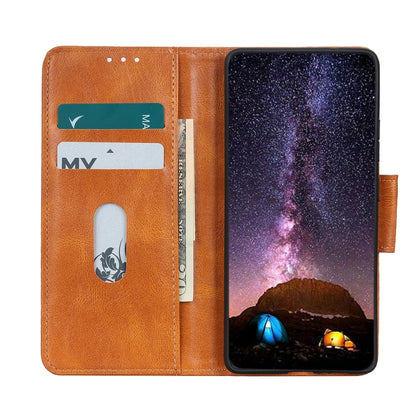 For OPPO Reno6 5G Mirren Crazy Horse Texture Horizontal Flip Leather Case with Holder & Card Slots & Wallet(Brown) by buy2fix