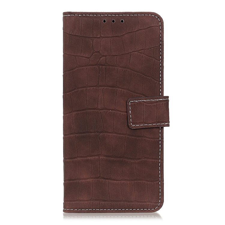 For OPPO Reno6 Pro 5G Crocodile Texture Horizontal Flip Leather Case with Holder & Card Slots & Wallet(Brown) by buy2fix