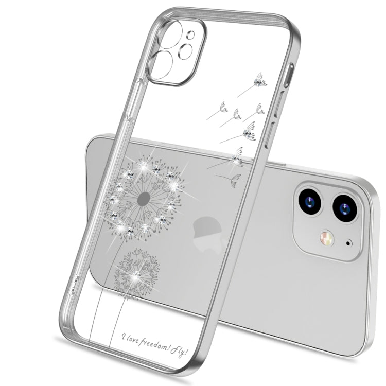 For iPhone 11 Ultra-thin Electroplating Dandelion Pattern Protective Case (Silver) - iPhone 11 Cases by buy2fix | Online Shopping UK | buy2fix