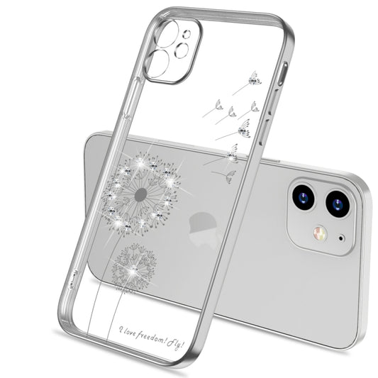 For iPhone 11 Ultra-thin Electroplating Dandelion Pattern Protective Case (Silver) - iPhone 11 Cases by buy2fix | Online Shopping UK | buy2fix