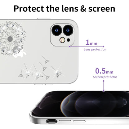For iPhone 11 Ultra-thin Electroplating Dandelion Pattern Protective Case (Silver) - iPhone 11 Cases by buy2fix | Online Shopping UK | buy2fix