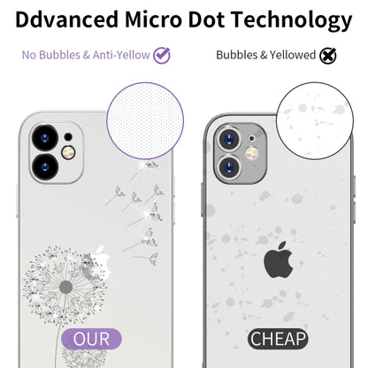 For iPhone 11 Ultra-thin Electroplating Dandelion Pattern Protective Case (Silver) - iPhone 11 Cases by buy2fix | Online Shopping UK | buy2fix