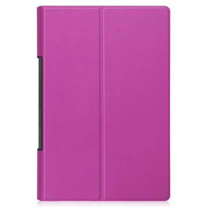 For Lenovo Yoga Pad Pro 13 inch YF K606F Custer Texture Horizontal Flip PU Leather Case with Holder(Purple) - Lenovo by buy2fix | Online Shopping UK | buy2fix