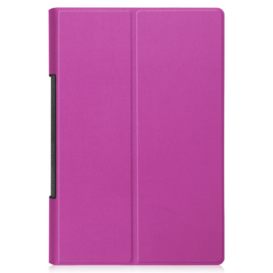 For Lenovo Yoga Pad Pro 13 inch YF K606F Custer Texture Horizontal Flip PU Leather Case with Holder(Purple) - Lenovo by buy2fix | Online Shopping UK | buy2fix
